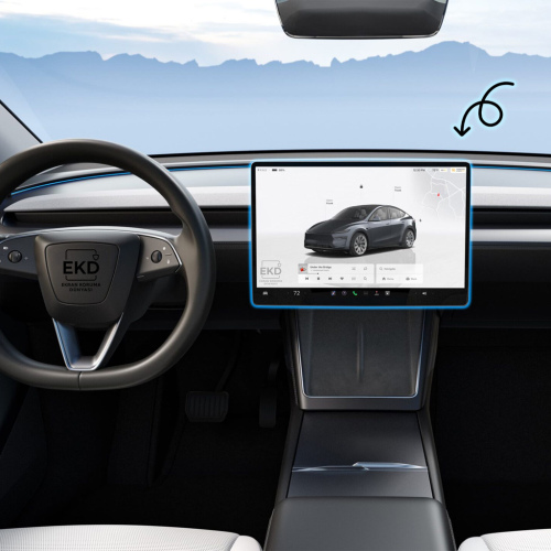 Tesla Model Y Juniper Uyumlu Arka ve Ana Multimedya Ekran Koruyucu